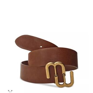 Maje signature Bombe Leather Belt - Size 3